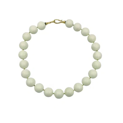 Arntz Women's Green Lemon Chrysoprase Statement Necklace
