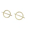 Arntz Women's Silver Twig Earring Gold Plated In Gold