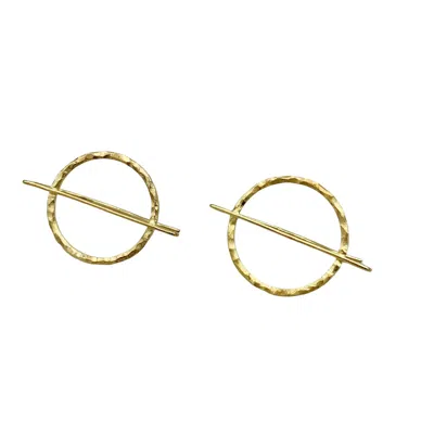 Arntz Women's Silver Twig Earring Gold Plated