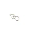 Arntz Women's Silver Twig Mini Hoop Earring In Metallic