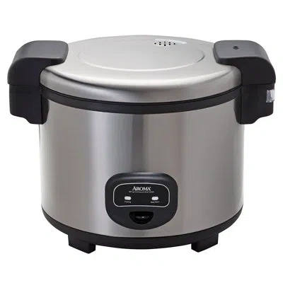 Aroma 30-cup (uncooked) / 60-cup (cooked) Rice Cooker, Large Capacity 14 Qt, Stainless Steel Exterior In Silver