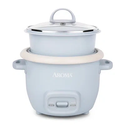 Aroma ® 3-cup (cooked) / 0.8qt. Digital Rice & Grain Multicooker In Blue