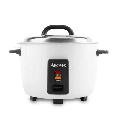 Aroma 40-cup Commercial Rice Cooker And Warmer In White