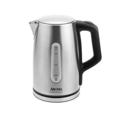 Aroma ® Professional 1.7l / 7-cup Stainless Steel Digital Electric Kettle With Cordless Pouring, Automatic