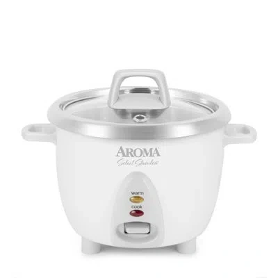 Aroma ® Select Stainless® Pot Style Rice Cooker, Stainless Steel Inner Pot