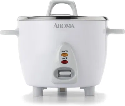 Aroma Select Stainless Rice Cooker & Warmer Refurbished In White