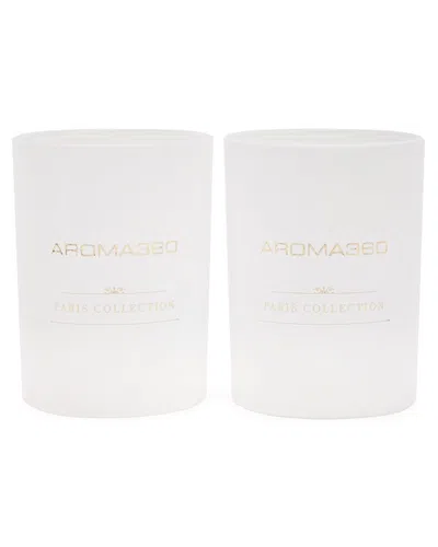 Aroma360 Paris Collection Candle Duo (dream On) In White