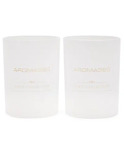 Aroma360 Paris Collection Candle Duo (escapade) In White