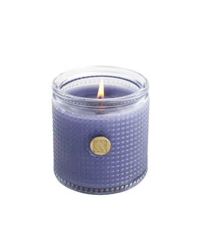 Aromatique Elegant Essentials Lavender Bouquet Textured Glass Candle, 6 oz In Light Purple