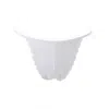Aromatique Women's Filoscotzia Cotton Thong With Leavers Lace, White In White