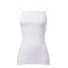Aromatique Women's Filoscozia Cotton Camisole With Levers Lace, White In White