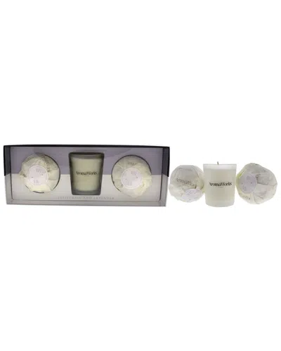 AROMAWORKS AROMAWORKS LIGHT CANDLE SET - PETITGRAIN & LAVENDER
