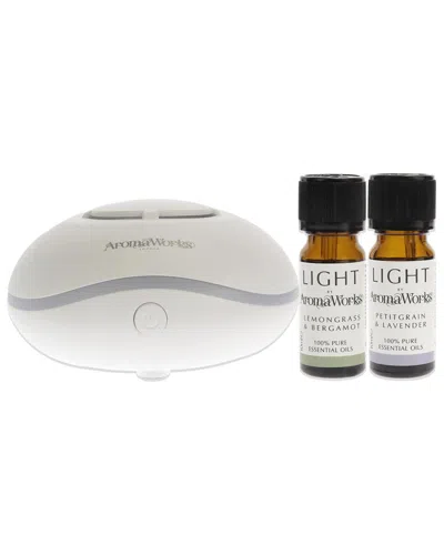 AROMAWORKS AROMAWORKS LIGHT RANGE USB AROMA DIFFUSER SET BY AROMAWORKS FOR UNISEX - 4 PC 0.33OZ LIGHT ESSENTIAL