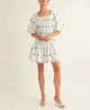 Arose Studio, Inc Women's Jasmine Smocked Puff-sleeve Ruffled Dress