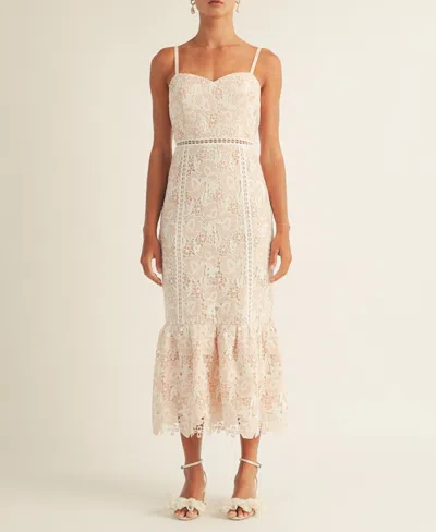 Arose Studio, Inc Women's Jenna Lace Midi Dress In Pink