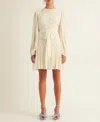 Arose Studio, Inc Women's Jules Lace-trim Blouson-sleeve A-line Dress In Cream