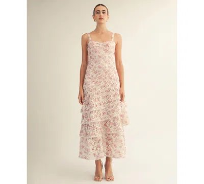 Arose Studio, Inc Women's Lorraine Sweetheart Neck Midi Dress In Multi