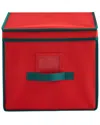 Around The Home Foldable Christmas Light Storage Box In Red