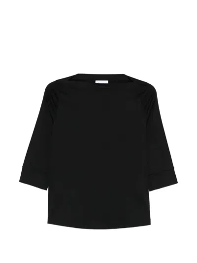 Arovescio Boat-neck T-shirt In Black