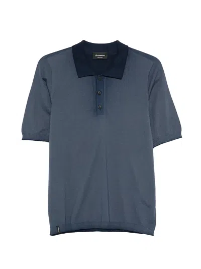 Arovescio Button Polo Shirt In Blue