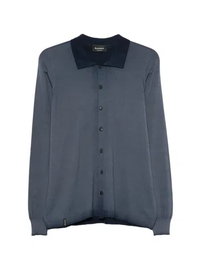Arovescio Button Shirt In Blue