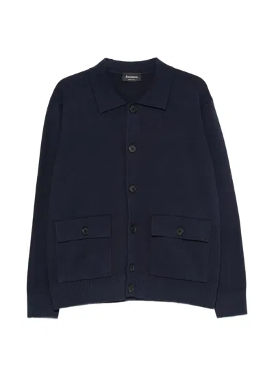 Arovescio Buttoned Cardigan In Blue