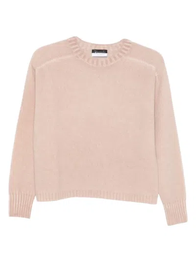Arovescio Crew-neck Sweater In Pink