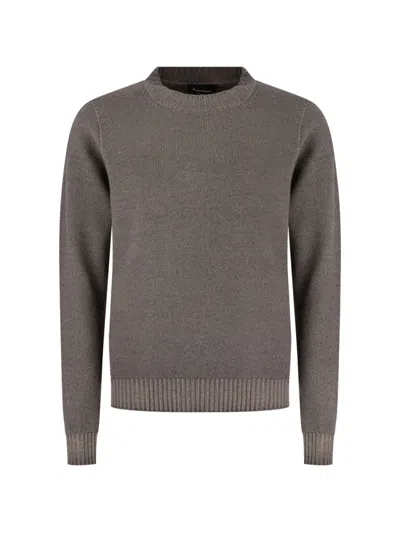 Arovescio Crew-neck Ribbed-trim Sweater In Multi