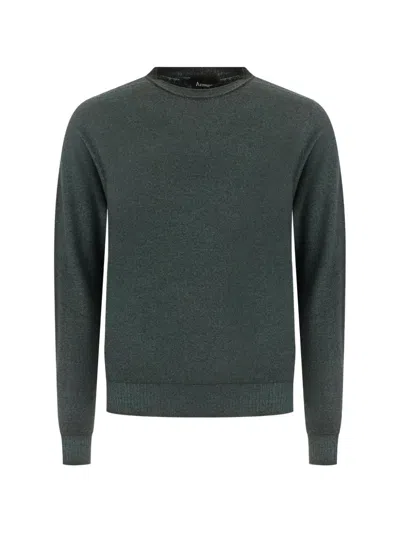 Arovescio Crew-neck Sweater In Green