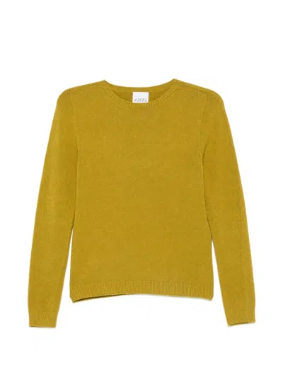 Arovescio Fein Gestrickter Pullover In Yellow