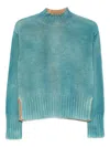 Arovescio High-neck Sweater In Blue