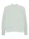 Arovescio High-neck Sweater In Blue