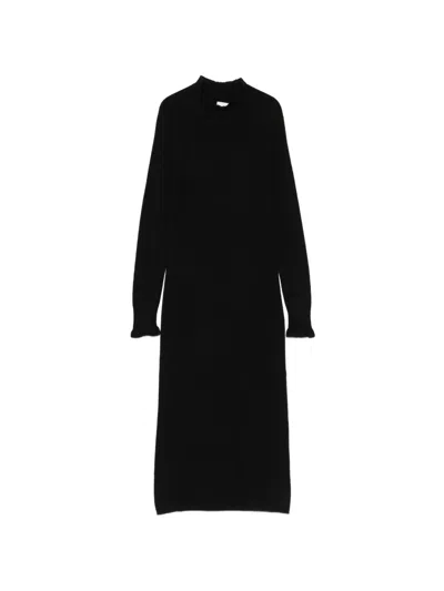 Arovescio Kleid Mit Stehkragen In Black