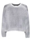 Arovescio Long-sleeve Sweater In Gray