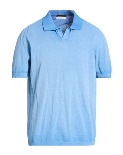 Arovescio Man Polo Shirt Light Blue Size 46 Cotton