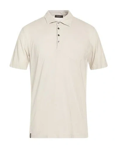 Arovescio Man Polo Shirt Light Grey Size 46 Supima In Gray
