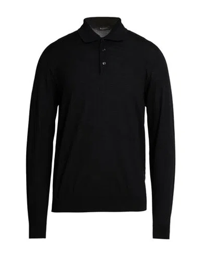 Arovescio Man Sweater Black Size 36 Merino Wool, Silk