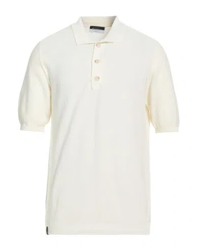 Arovescio Man Sweater Cream Size 46 Cotton In White