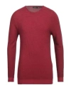 Arovescio Man Sweater Garnet Size 46 Merino Wool In Red