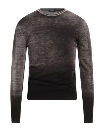 Arovescio Man Sweater Lead Size 38 Merino Wool