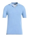 Arovescio Man Sweater Light Blue Size 42 Cotton
