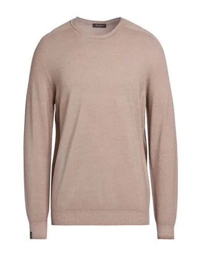 Arovescio Man Sweater Light Brown Size 36 Virgin Wool In Beige