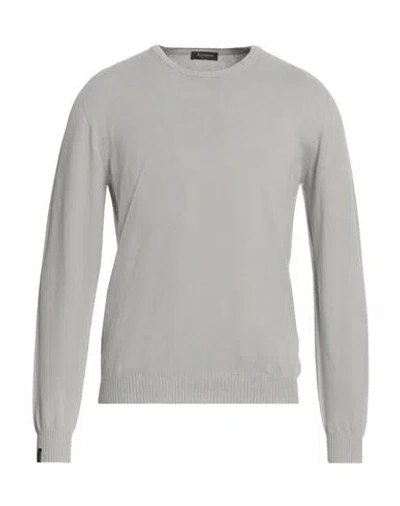 Arovescio Man Sweater Light Grey Size 44 Cotton
