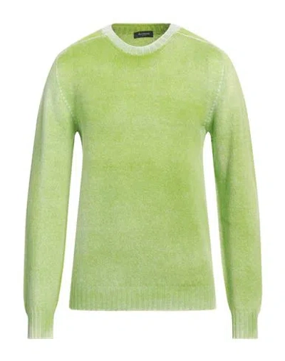 Arovescio Man Sweater Lime Green Size 46 Virgin Wool, Cashmere