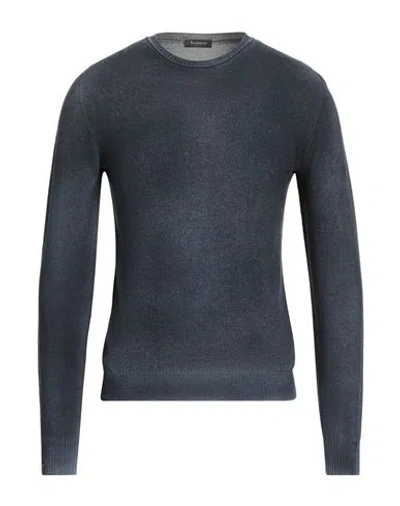 Arovescio Man Sweater Midnight Blue Size 36 Merino Wool