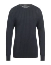 Arovescio Man Sweater Midnight Blue Size 46 Merino Wool