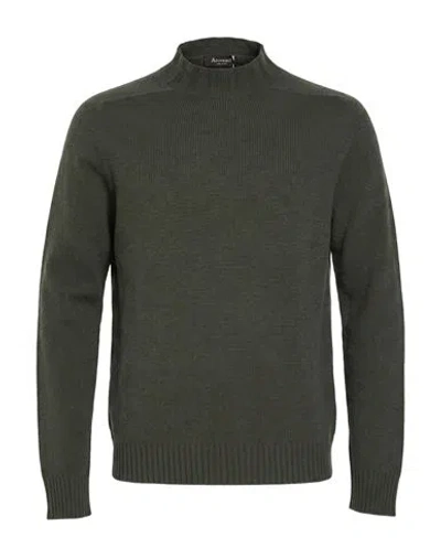 Arovescio Man Sweater Military Green Size 40 Wool, Cashmere