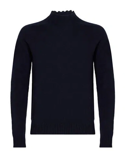 Arovescio Man Sweater Navy Size 36 Wool, Cashmere In Blue
