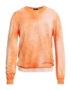 Arovescio Man Sweater Orange Size 46 Cotton