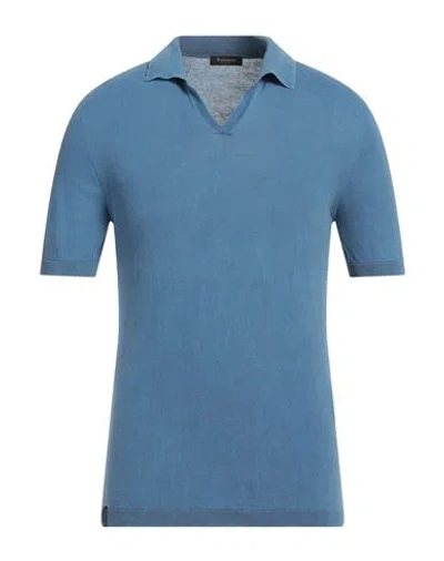Arovescio Man Sweater Pastel Blue Size 36 Cotton